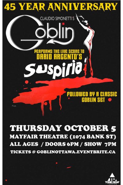 Suspiria with Live Music by Goblin!