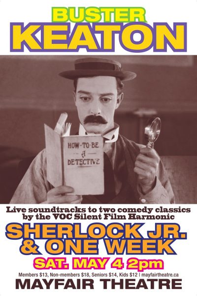 Sherlock Jr. and One Week – with Live Music by the VOC Silent Film Harmonic